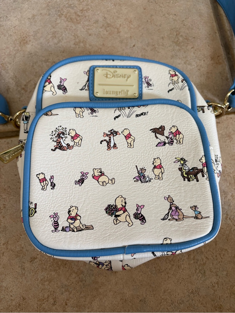 Loungefly Disney Winnie the Pooh Allover Print Crossbody Bag BoxLunch Exclusive - Picture 6 of 7